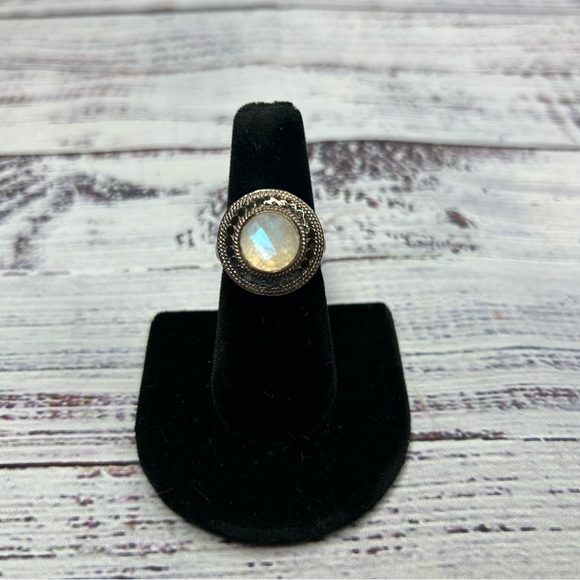 ANNA BECK 925 Silver Stone Women's Cocktail Ring, Size 7 - Picture 3 of 9